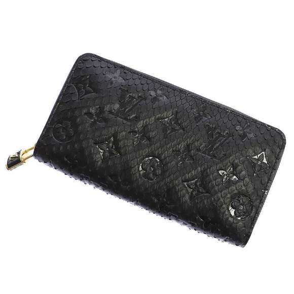 Louis Vuitton Long Python Zippy Wallet Black - Picture 1 of 6